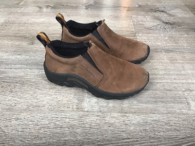 Merrell Kids Jungle Moc Nubuck Shoes Size 2 Slip-On Outdoor Footwear J60523Y