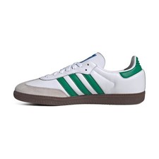 ADIDAS SAMBA OG WHITE/GREEN/GUM IG1024-SIZE 8