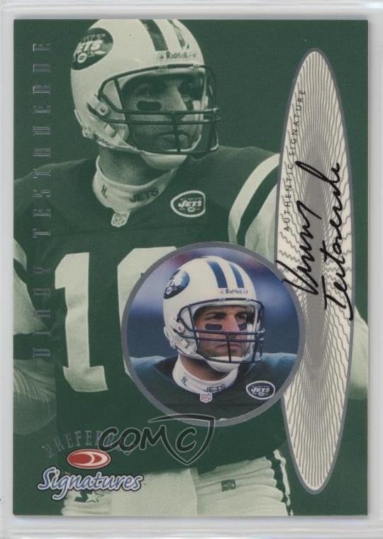 1999 Donruss Preferred QBC Preferred Signatures Vinny Testaverde #11 Auto 0d08