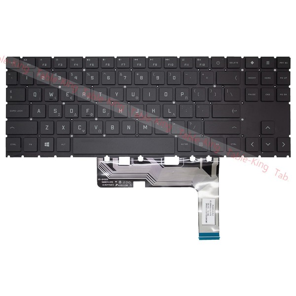 Griechisch RGB Backlit Tastatur FüR HP Omen 15-EK/15-EN/16-B/16-K/TPN-Q267-image