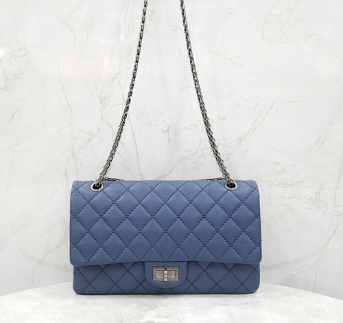 CHANEL 2.55 Vintage Chain Flap Bag Large 19 Series 153855836 [P]