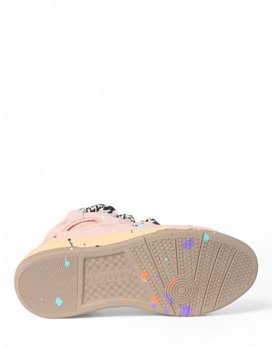 Lanvin Curb Gallery Department Paint Sneakers Pink Multi 29962969