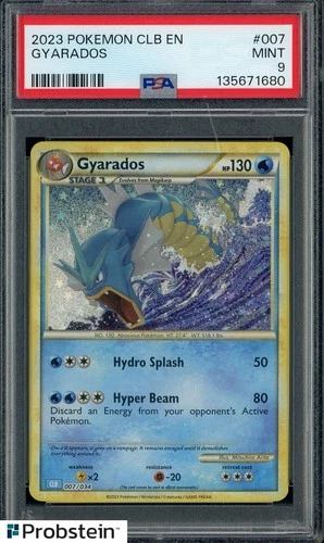 2023 Pokemon CLB EN #007 Gyarados PSA 9 MINT