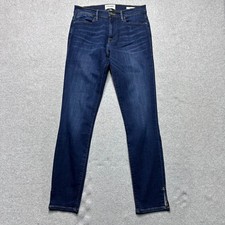 Frame Le High Skinny Jeans Womens 27 Dark Wash Stretch Blue Denim