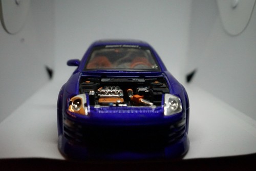 JADA TOYS Import Racer 2003 Mitsubishi Eclipse Blue 1:18 Scale READ DESC. - Picture 1 of 4