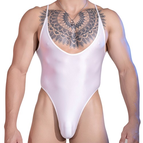Mens Nightwear Sexy Swimwear Rave Jumpsuit Cosplay Leotard Carnival Bodysuit - Picture 73 of 89