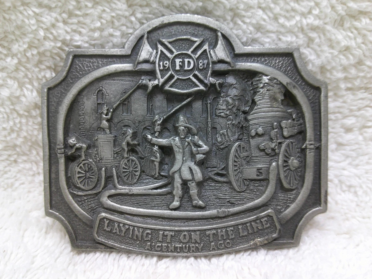Boucle De Ceinture Vintage 1983 – America's Firefighters – Ever Ready Ever Willing