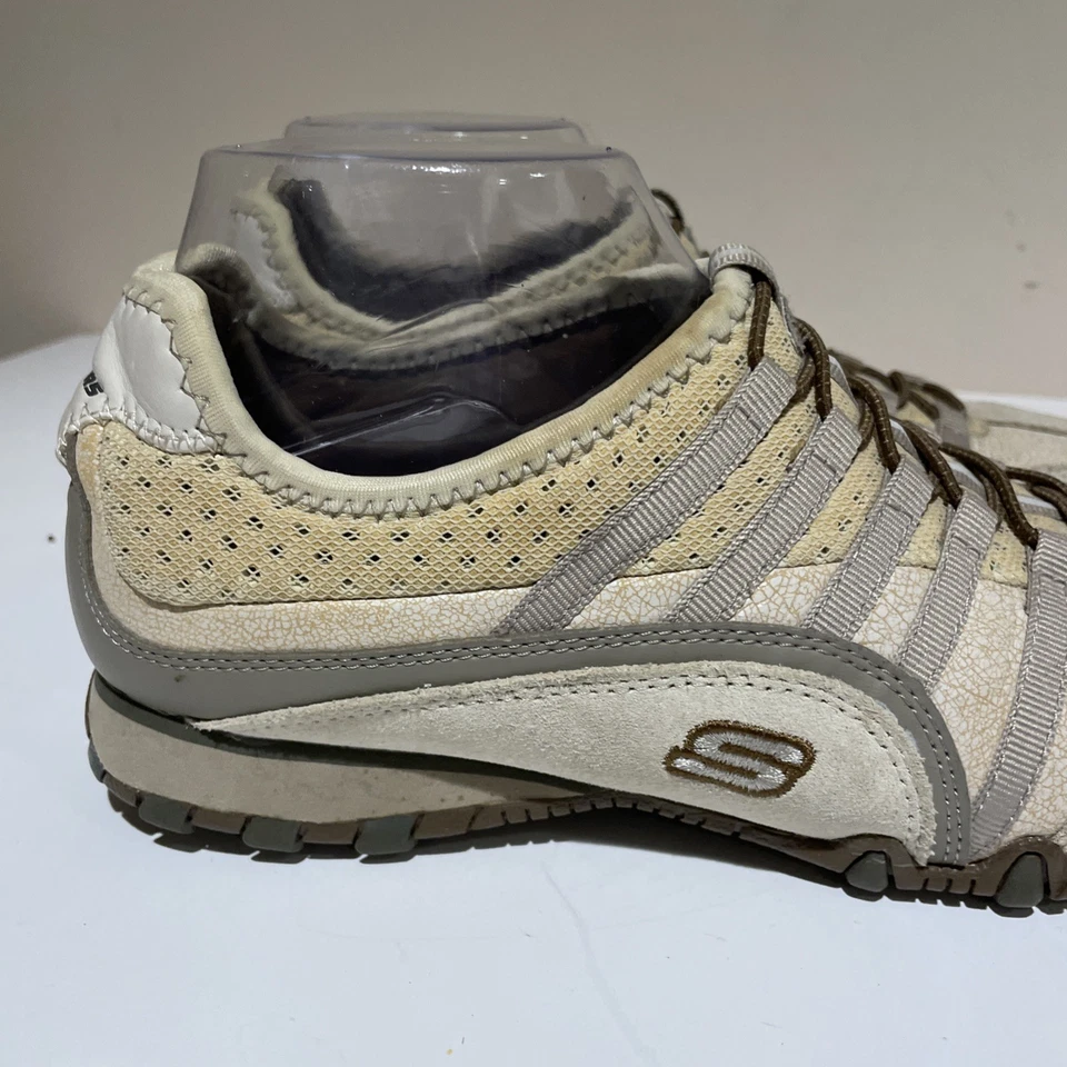 Zapatillas deportivas Skechers SN 21552 sin cordones para mujer talla 8,5 beige Foto 2 de 4