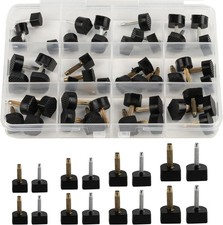 24 Pairs High Heel Tips Shoes Replacement Tap Caps,12 Black