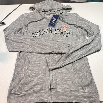 NWT Oregon State Women s Zip Up Hoodie Gray Heather Size M