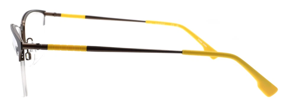 Flexon E1130 210 Men's Glasses Frames Half-rim Matte Coffee 55-20-145 Titanium - Image 3 of 3