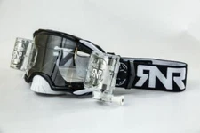RIP N ROLL PLATINUM WVS ROLL OFF GOGGLES Black MOTOCROSS RNR Wide vision System