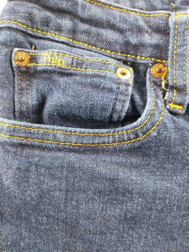 Polo Ralph Lauren Boy's Jeans Blue Size 18 Hampton Straight Stretch 29" Denim - Picture 3 of 13