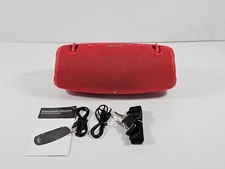 Bluetooth Portable Water Resistant Speaker W/ Microphone, USB, AUX Input - Red