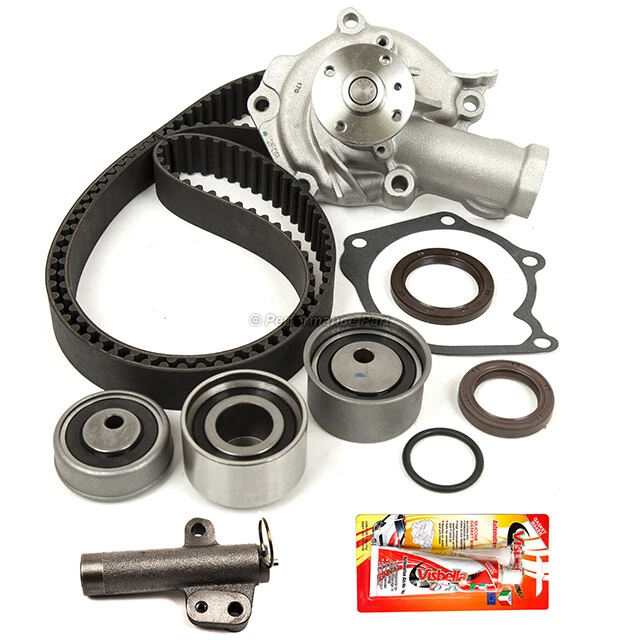 Kit de correa de distribución juego de bomba de agua para 99-05 Mitsubishi Galant Chrysler Sebring 2,4 L Foto 2 de 4