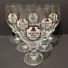 6x Stuttgarter SCHWABENBRÄU Meisterpils - kleine Bier-Gläser 0,2L mit Eichstrich