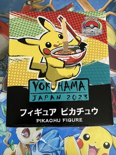 PIKACHU FIGURE POKÉMON WORLDS 2023 YOKOHAMA Figurine World Championships SEALED
