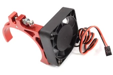 High-Speed Cooling Fan with Alloy Mount for 40mm Diameter Motor, Red