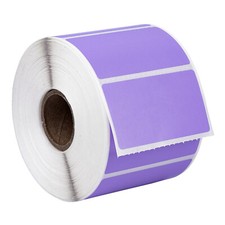 ZEBRA 2.25 x 1.25 LAVENDER Direct Thermal Labels 12 Rolls LP2824 ZP450 LP2844