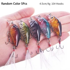 Crankbaits Set  Mixed Colors Bait Fishing Lure Lot Minnow Wobbler Bass Swimbait