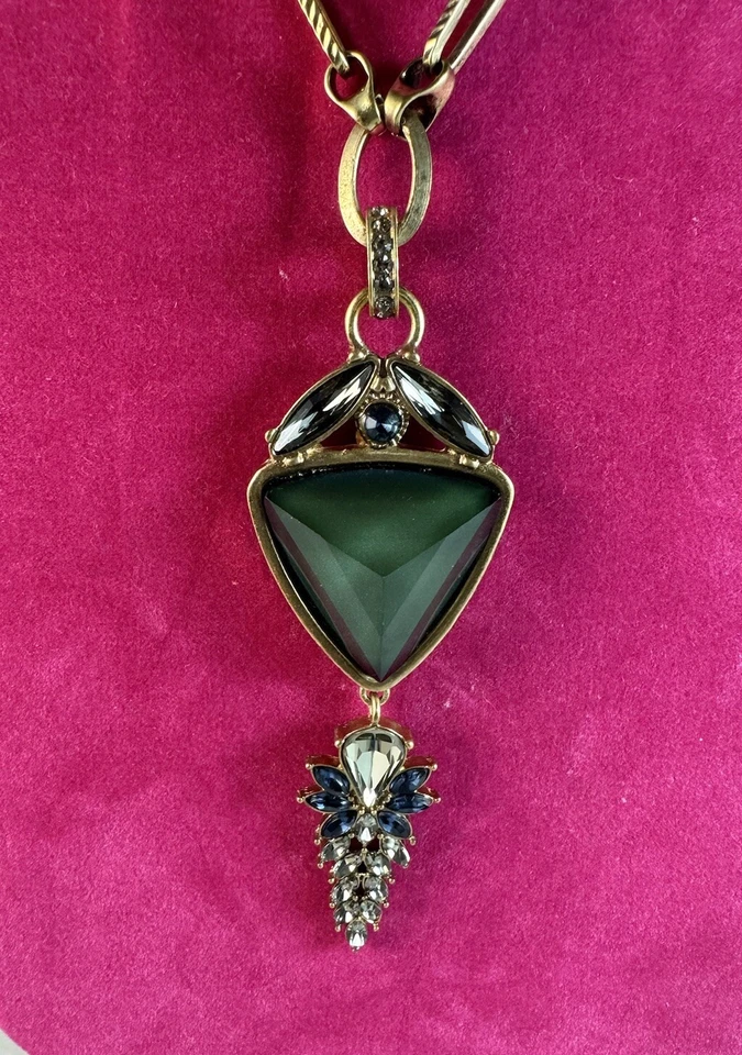 Collar colgante de piedra de color tono dorado R.J. Graziano ~ 19" Foto 3 de 4