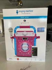 Singing Machine - Groove Cube CD G  tv Bluetooth Karaoke System -