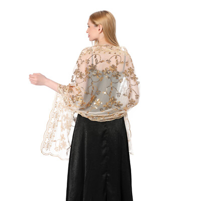 sparkly evening shawl