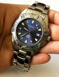 Fossil Blue FS 2524 Quartz 100 Meters 