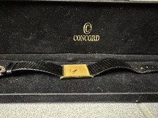 CONCORD Ultra Thin Tank-Style Beautiful Gold ...