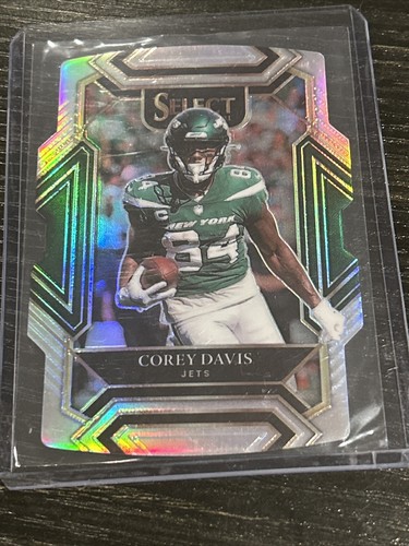 COREY DAVIS 2021 SELECT # 227 PLATA PRIZM TROQUELADO CLUB NIVEL NY NY JETS REFRACTOR - Imagen 2 de 6