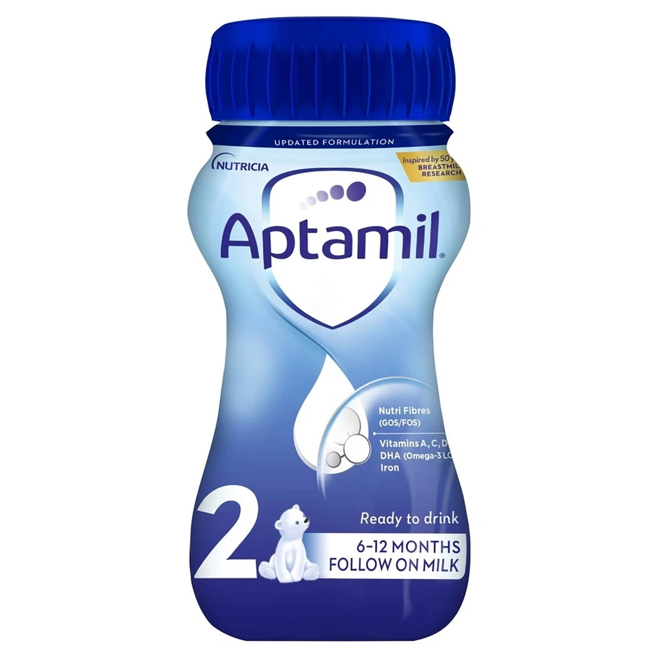 12 x 200ml Aptamil 2 Follow On Baby Milk Suitable From 6-12 Months BB-Dec25 - Image 3 of 4