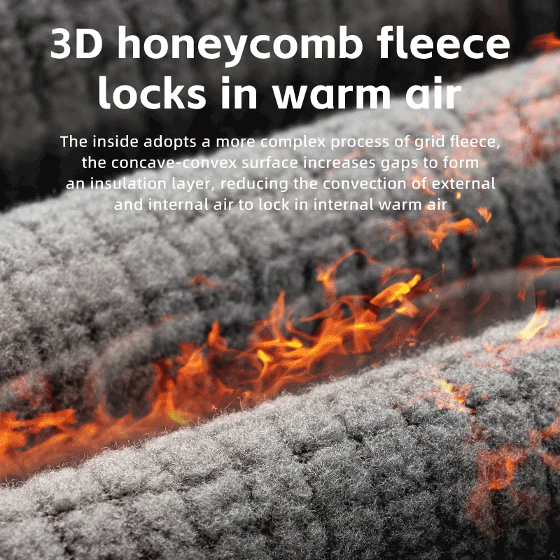 Calças de ciclismo masculinas ROCKBROS forradas térmicas de lã, calças de inverno à prova de vento para bicicleta - Imagem 3 de 4