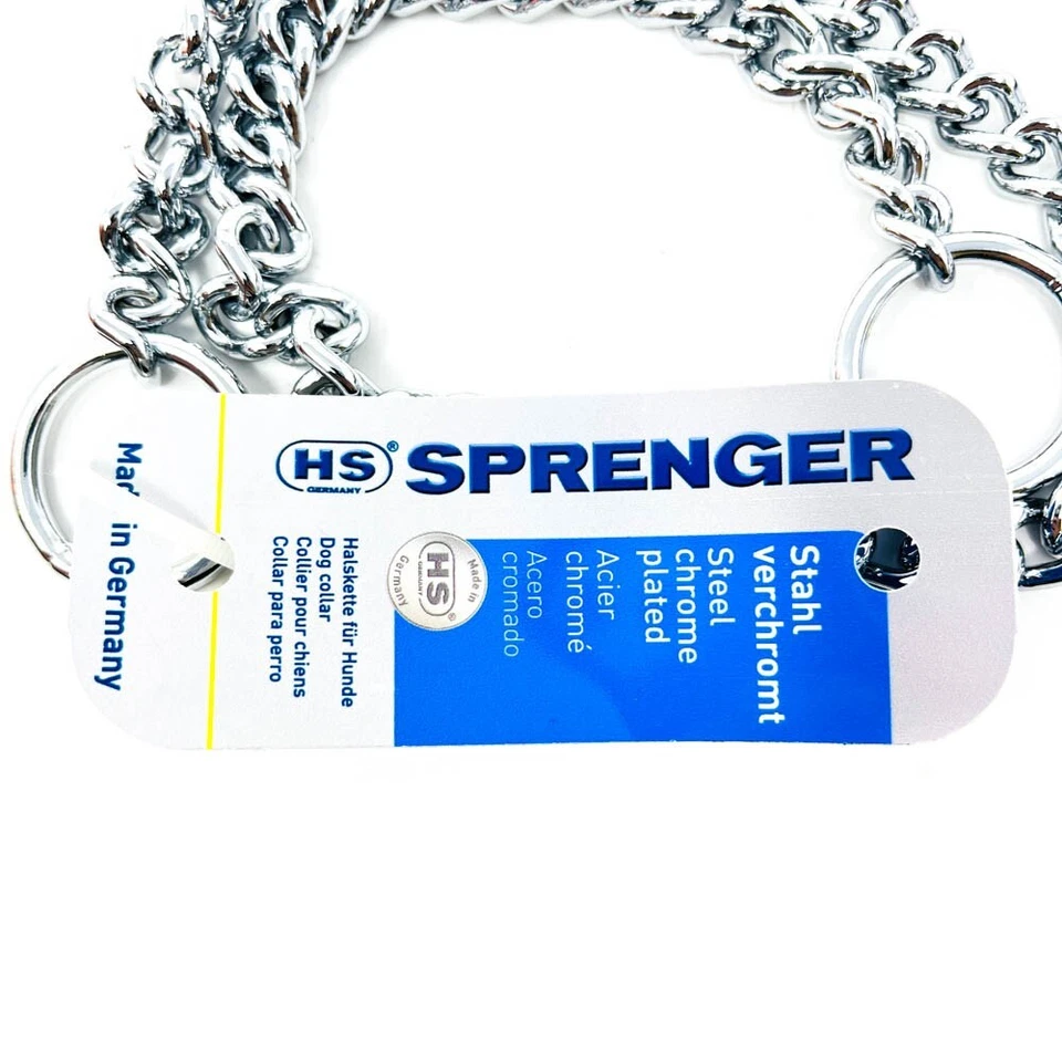 Collar de cadena estrangulador pesado Sprenger para entrenamiento K9 - 3 mm x 22 pulgadas, hecho en Alemania Foto 3 de 4