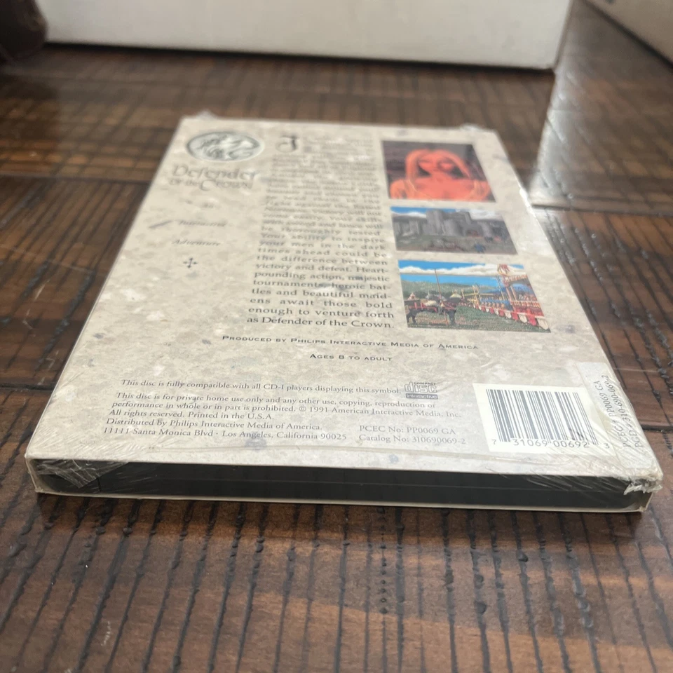 New Sealed Defender of the Crown (Philips CD-i, 1991) Complete CIB W/ Slipcover - Image 3 of 4