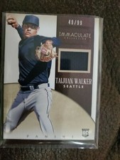 2014 PANINI IMMACULATE COLLECTION TAIJUAN WALKER RELIC RC #/99 MARINERS METS