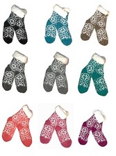 Antonio Plush Sherpa Slipper Socks with Non-Slip Grippers for Adults/Youth