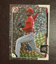 2015 1st Bowman Cracked Ice Raisel Iglesias Baseball Card BP103 Cincinnati Reds