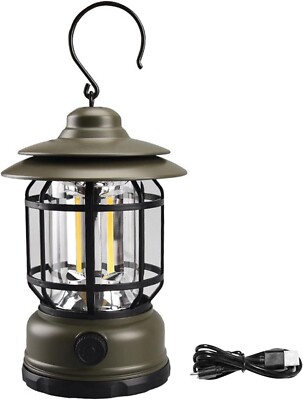 Lampada Da Campeggio LED Ricaricabile USB - 4 Modalità Luce, Impermeabile IPX4, Con Gancio - Foto 11