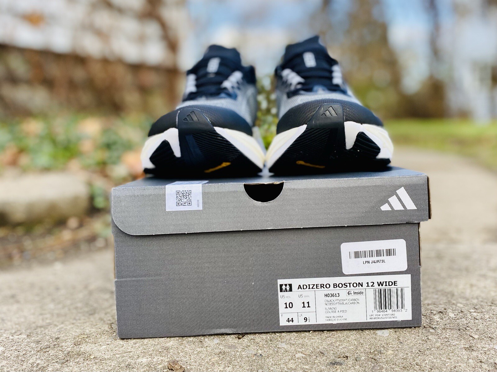 Adidas Adizero Boston 12 Men’s Running Shoe size 10 Wide Black Carbon eBay