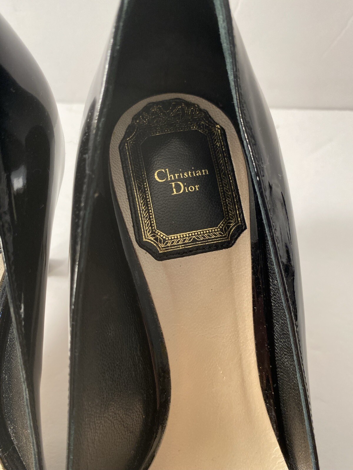 Christian Dior Pumps Sandals Patent Leather Open Toe … Gem