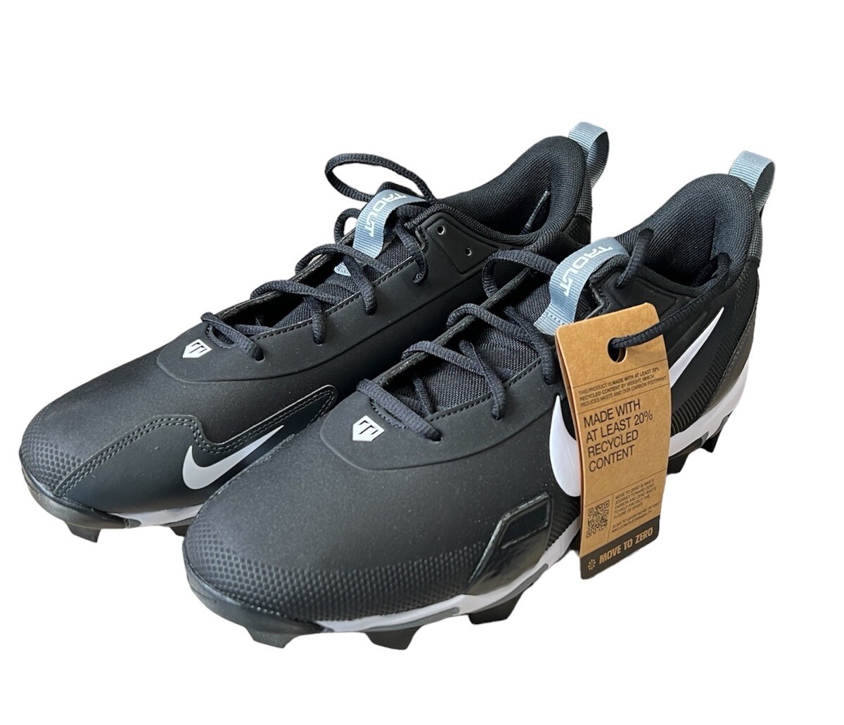Nike Force Trout 9 Keystone Baseball Cleats Black White FB9728-001