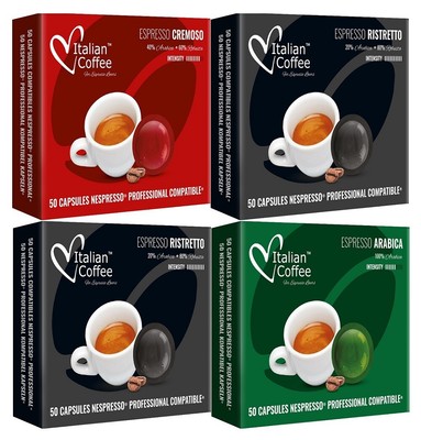 Nespresso Pro Capsulas Compatibles - 200 Capsulas Planas Surtidas | eBay