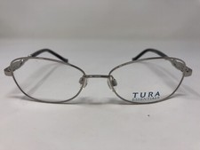 Tura Essentials Eyeglasses Frame Mod.R909 SIL 52-16-135 Gunmetal/Gray VM34
