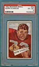 1952 Bowman Small FB Norm Standlee #42 PSA 6! 49ers!
