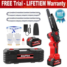 Chainsaw 8" Cordless Rechargeable Wood Cutter Saw Chain Saws Electric for Makita