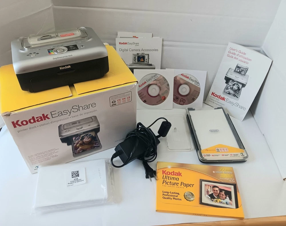 Kodak EasyShare Photo Printer Camera Dock CX DX LX Tested Works W/ Picture Paper