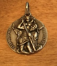 St Christopher Sterling Catholic Religious Medal 18g Hayward