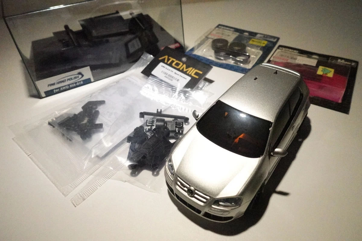 Kyosho MINI-Z AWD MA-020 ASF tikitiki Golf R32 Fullset USED W/ Atomic DWS, Gyro