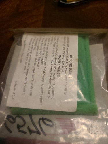 Genuine Tecumseh 36634 Air Cleaner Element OEM. Stens 100-483 - Picture 2 of 3