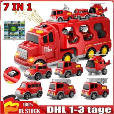 MARKENLOS Auto Spielzeug ab 2 Jahre Cars Spielzeug für Kinder7 in 1 Baby LKW Spielzeug NEU